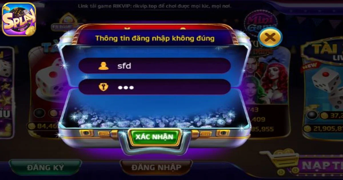 Làm gì khi không thể đăng nhập Splay?