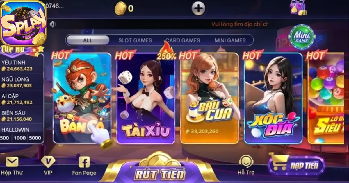 Giới thiệu sơ lược về cổng game bài SPLAY